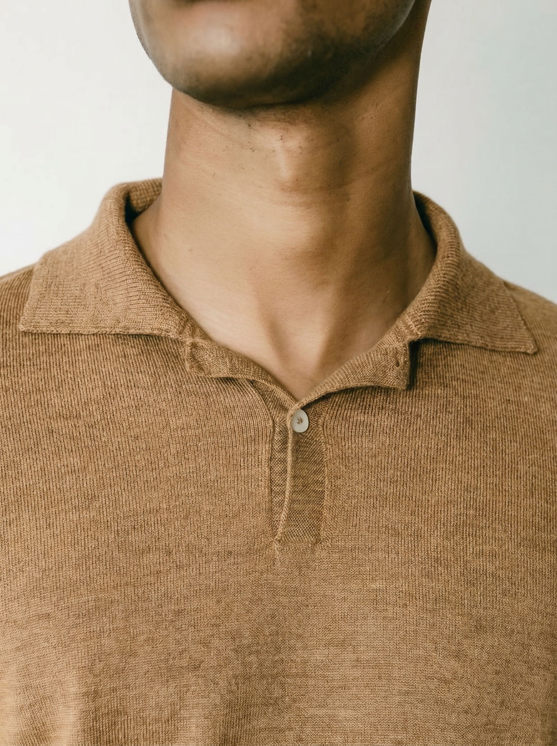 Polo Longsleeve Camel