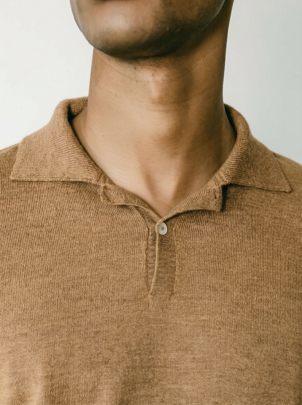 Polo Longsleeve Camel