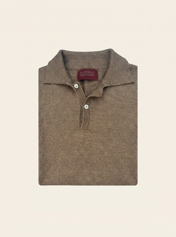 Polo Longsleeve Camel